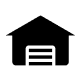 Residential garage service icon