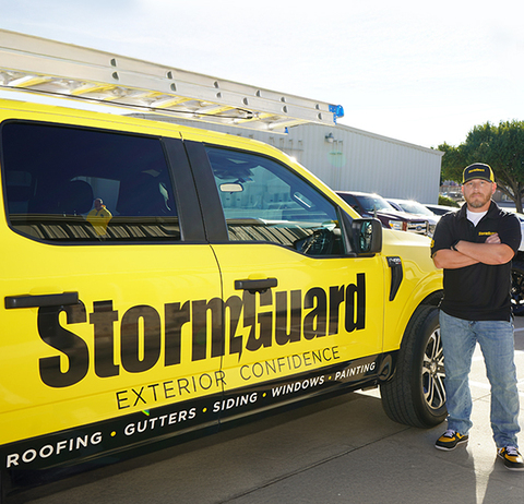 Storm Guard Truck with staff